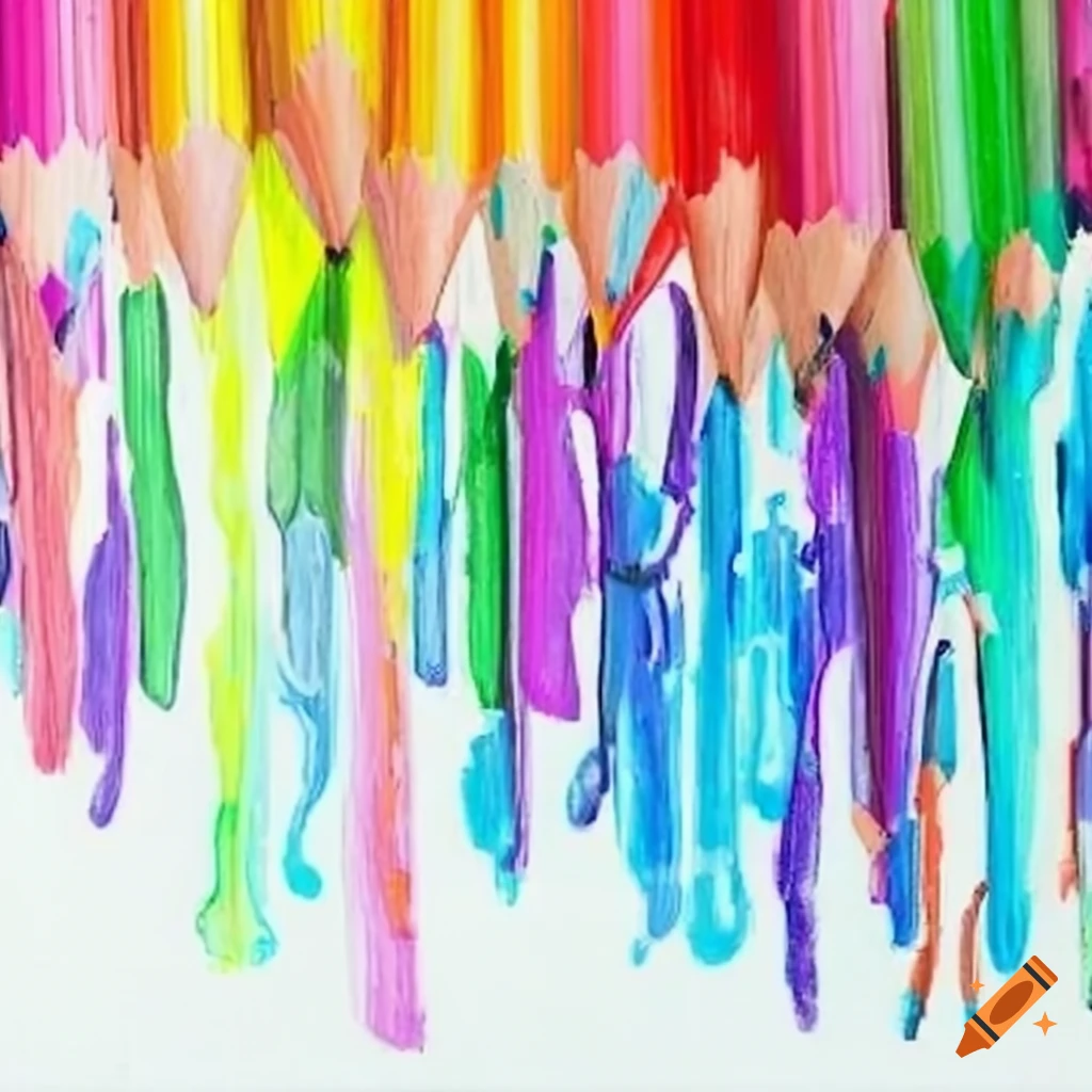 Hundreds of crayola brand crayons, colorful paper background, 4k