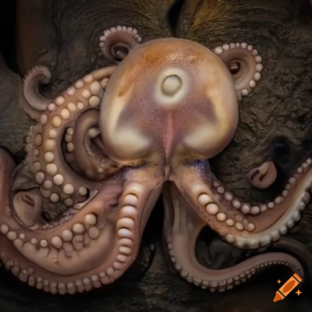 hybrid of an octopus and an elephant