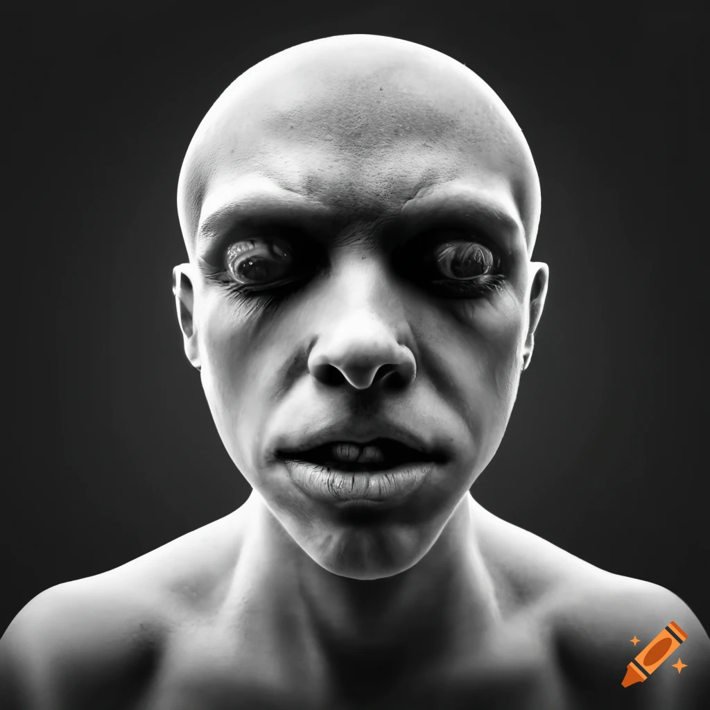 Distorted Face Background Slightly distorted male face black and white completely black ...
