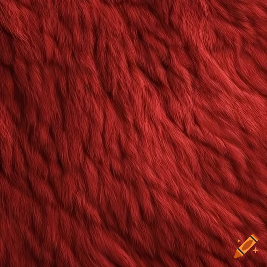 Red fur texture on Craiyon