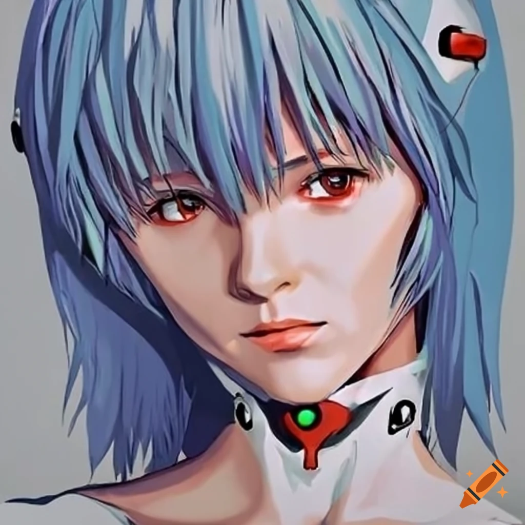 Wallpaper : anime girls, Rebuild of Evangelion, Neon Genesis Evangelion,  Ayanami Rei, short hair, blue hair, solo, artwork, digital art, fan art  2048x2048 - Victus007 - 2176811 - HD Wallpapers - WallHere