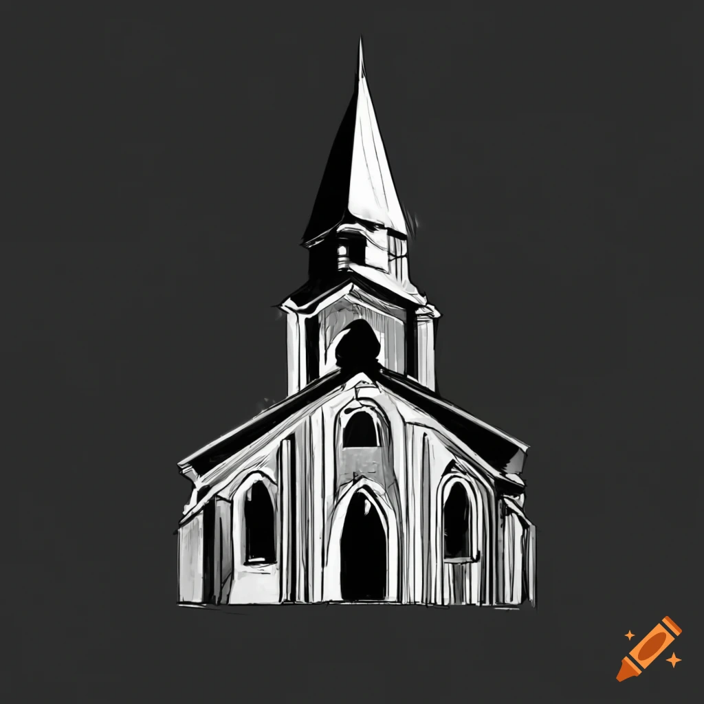 Evangelical parish church of Christ in... - Stock Illustration [97974650] -  PIXTA