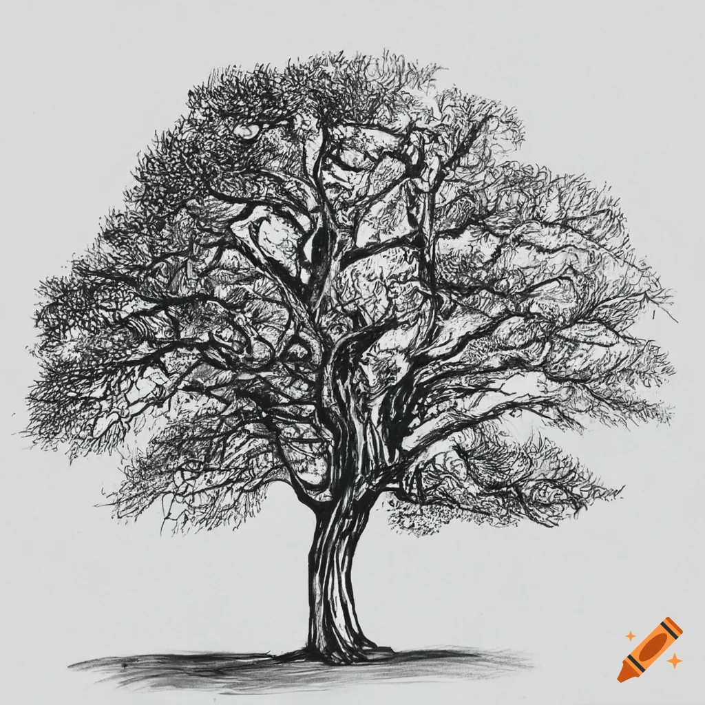 Poster Tree Drawing - PIXERS.NET.AU-saigonsouth.com.vn