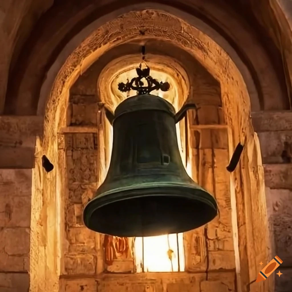 Church bells ringing in the ancient city of jerusalem on Craiyon
