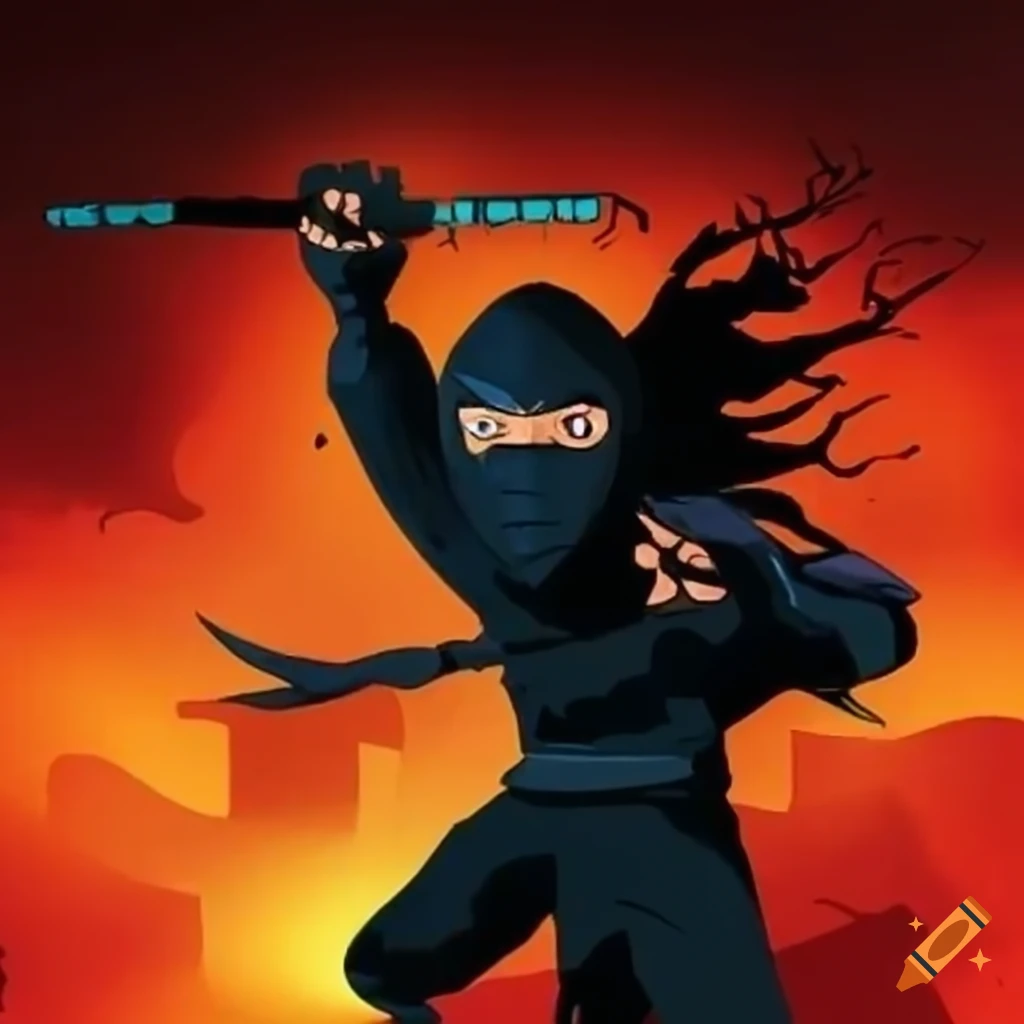 Ninja Cartoon graphy Illustration, Cartoon Ninja Collection