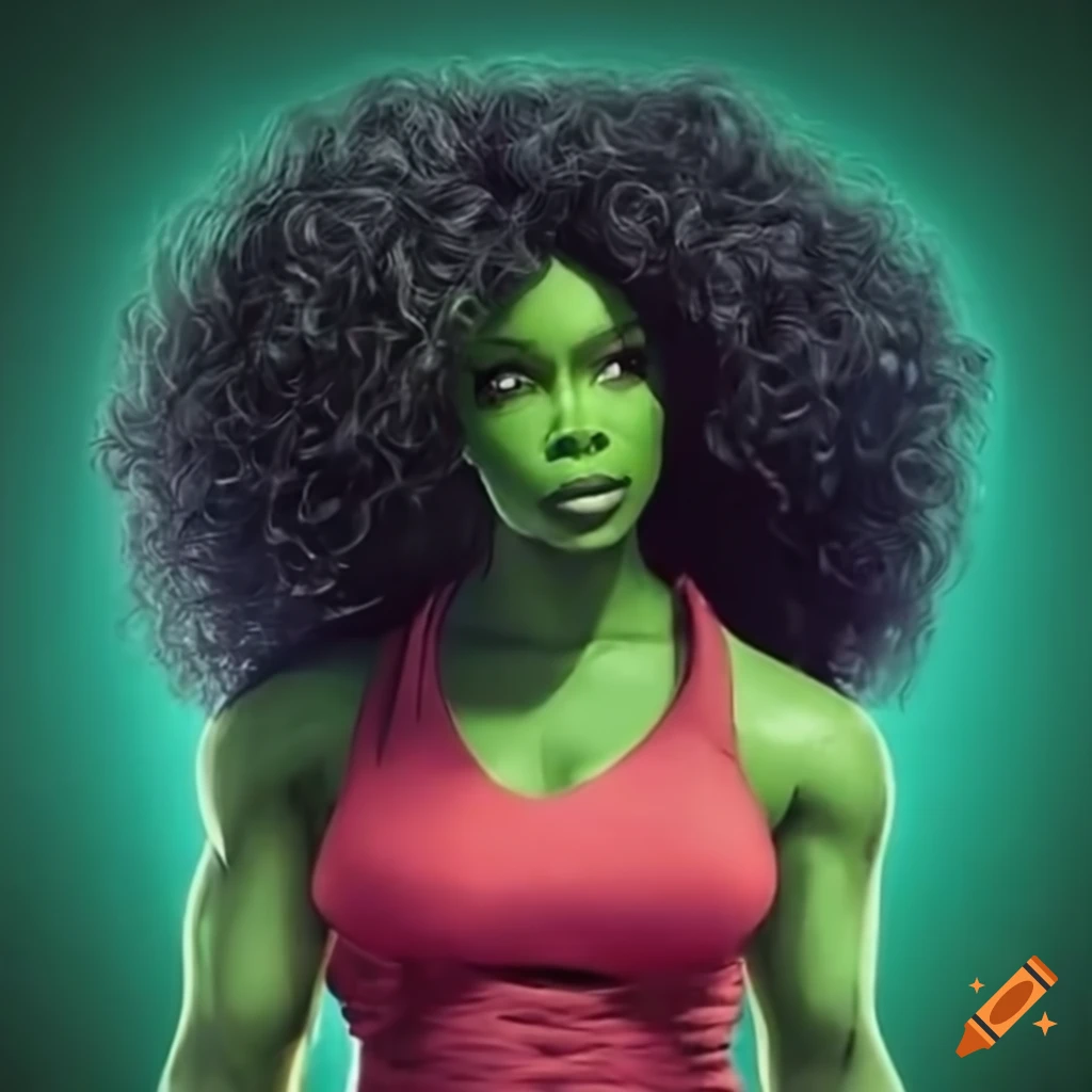 Sza as shehulk on Craiyon