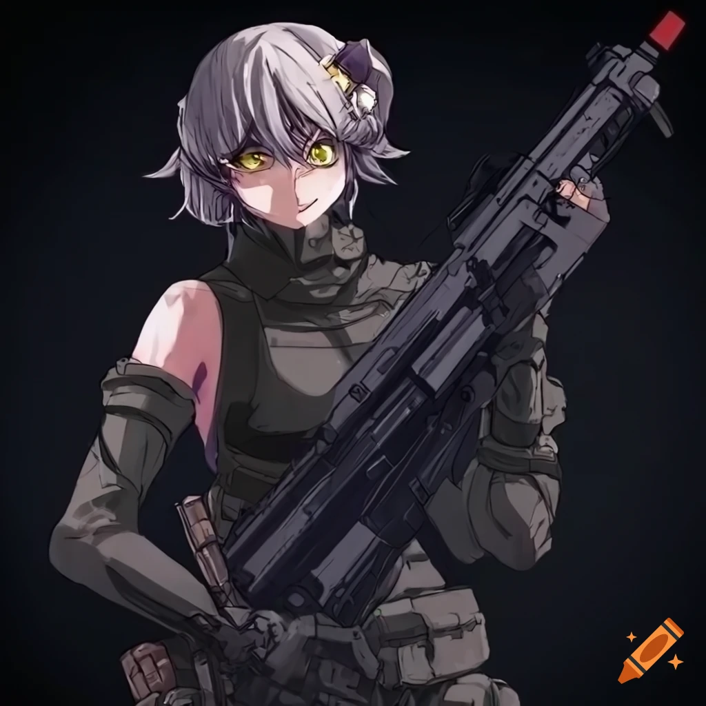 Military Anime Girl