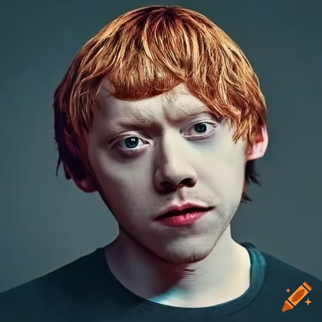 Rupert grint with short hair on Craiyon
