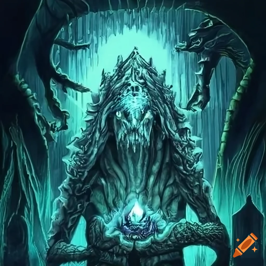 Atlantis_crystal_monster eldorado ancient elder on Craiyon
