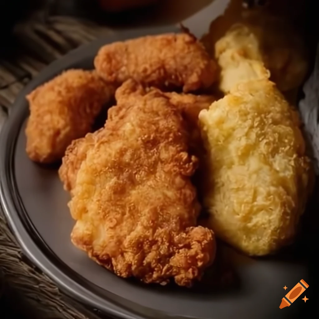 Harry potter eating chicken nuggets and fries on Craiyon