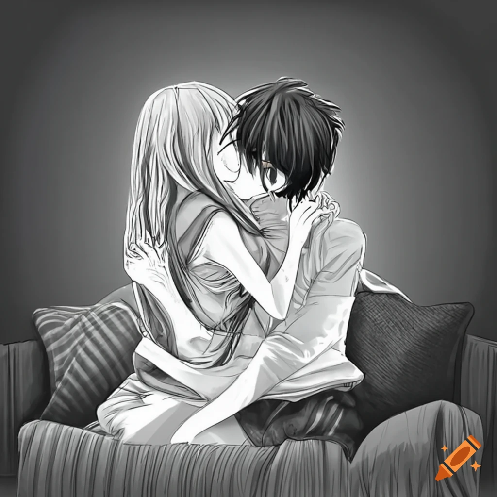 Sweet Anime Couple Hug GIF | GIFDB.com