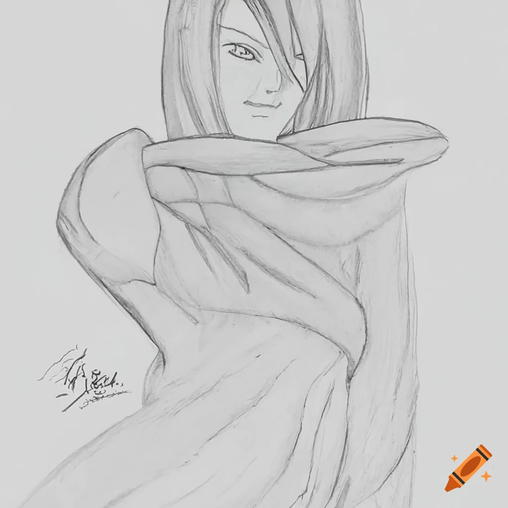 Pencil Drawing, Naruto Red Eye, sketch art, HD phone wallpaper