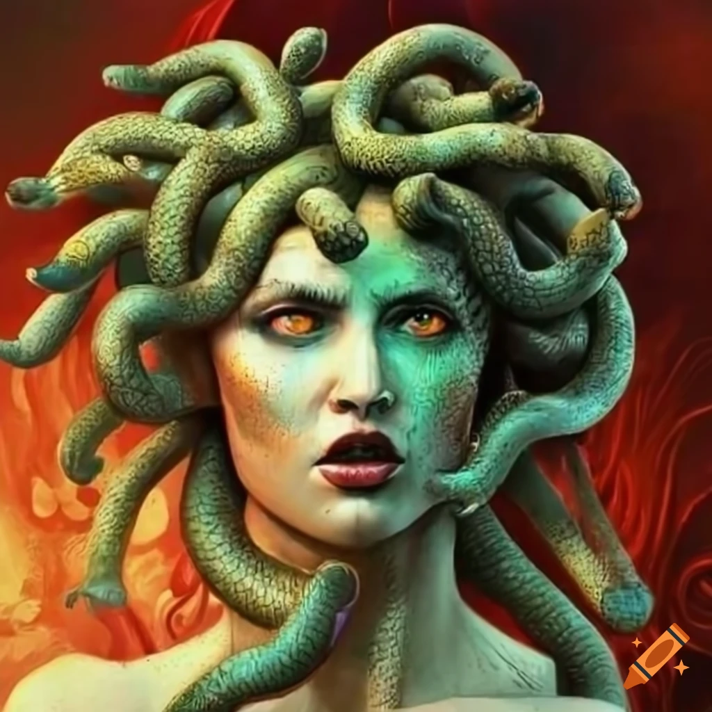 Mythology is the killing of the terrifying gorgon medusa, a demigod son of  the olympian god, zeus, and the mortal woman danny