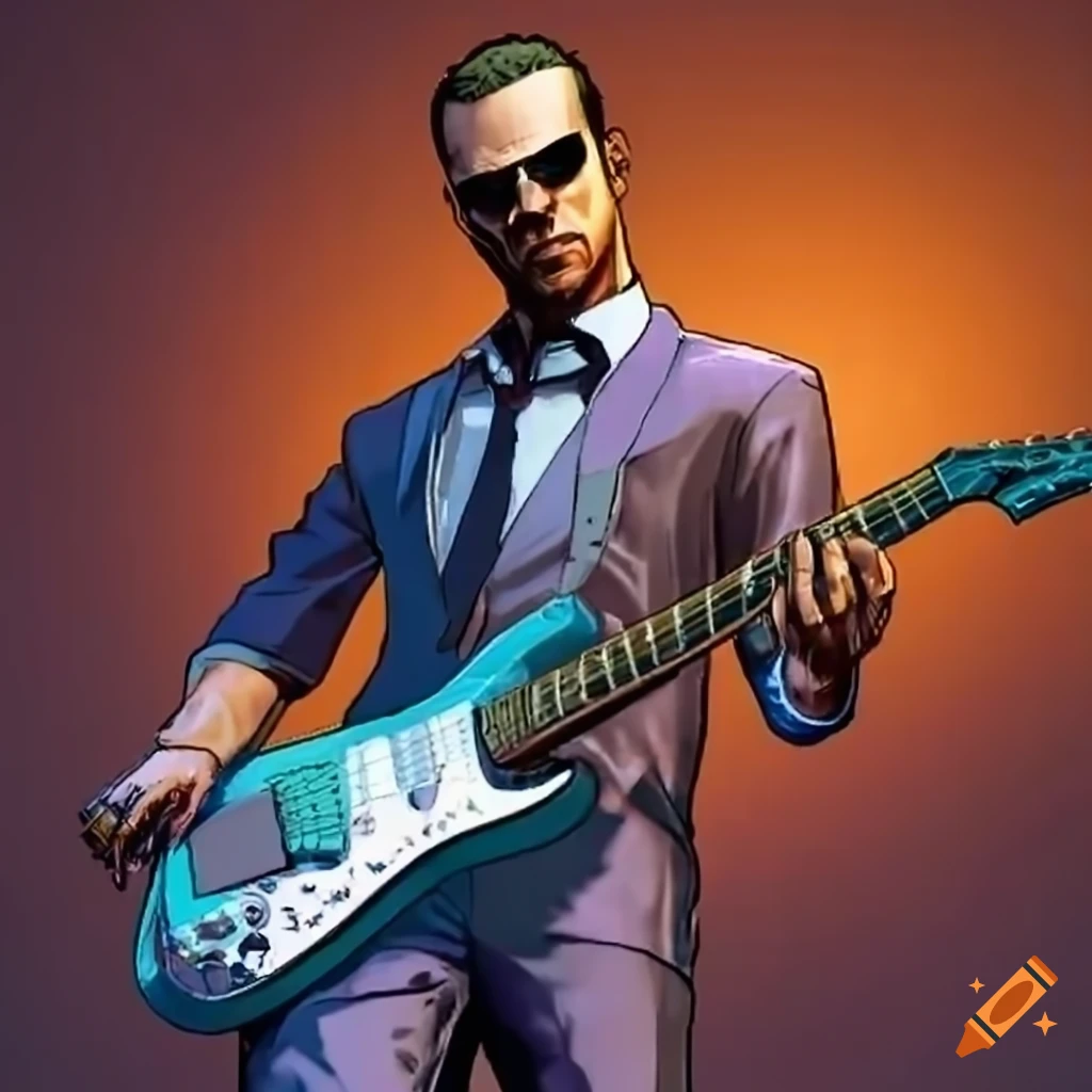 Cartoon guitarist plays guitar in casual attire png download - 1689*3496 -  Free Transparent Cartoon Man Playing Guitar png Download. - CleanPNG /  KissPNG