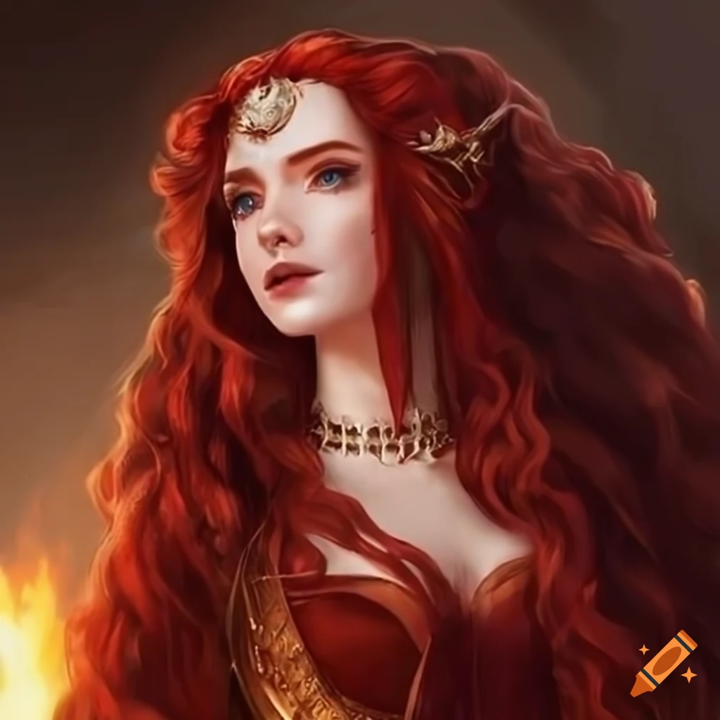 Fantasy queen portrait on Craiyon