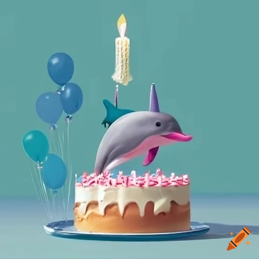 Download Underwater Themed Birthday Cake Decoration PNG Online - Creative  Fabrica