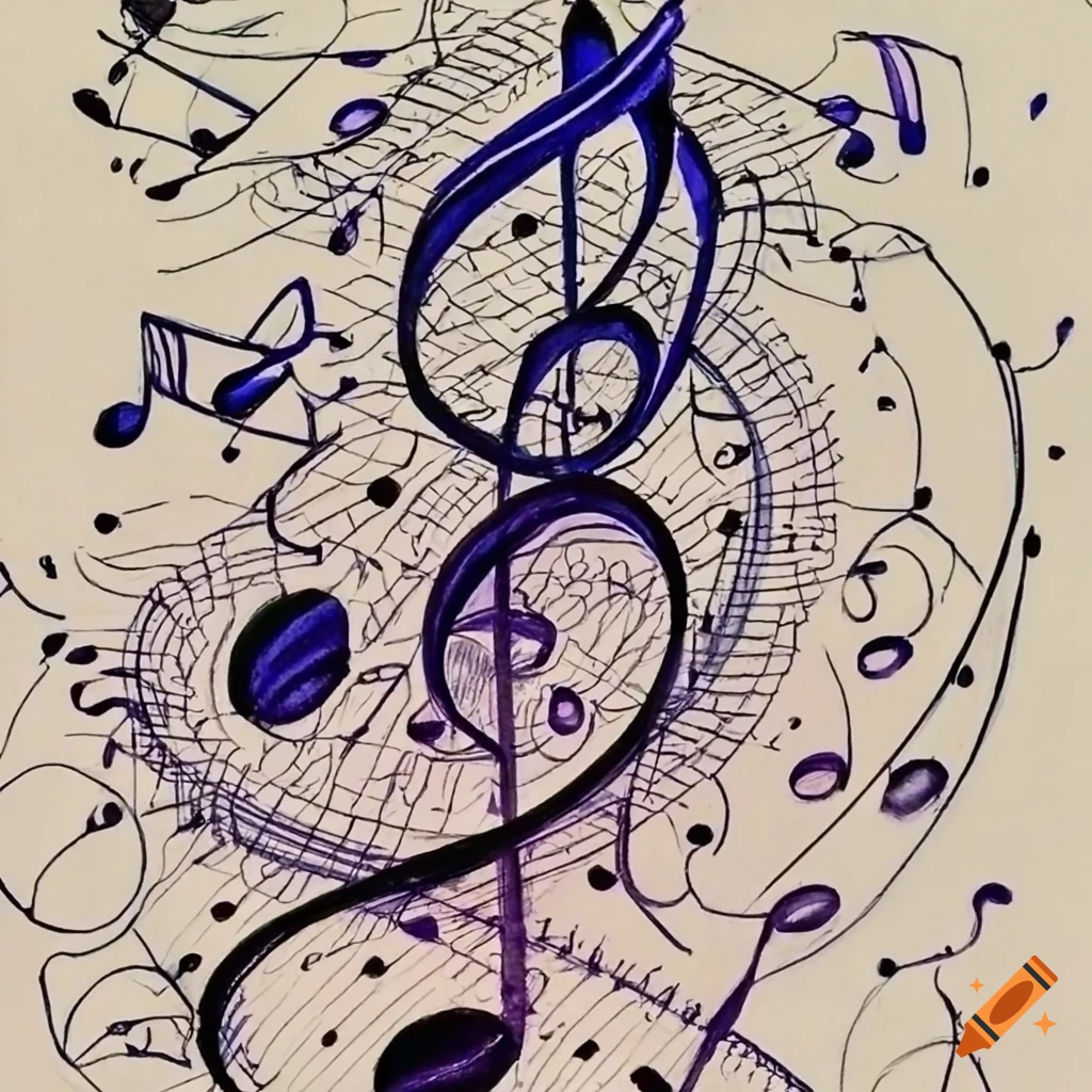 music doodles, neat and detailed, strokes - intact - vector... | Music  doodle, Doodles, Music coloring