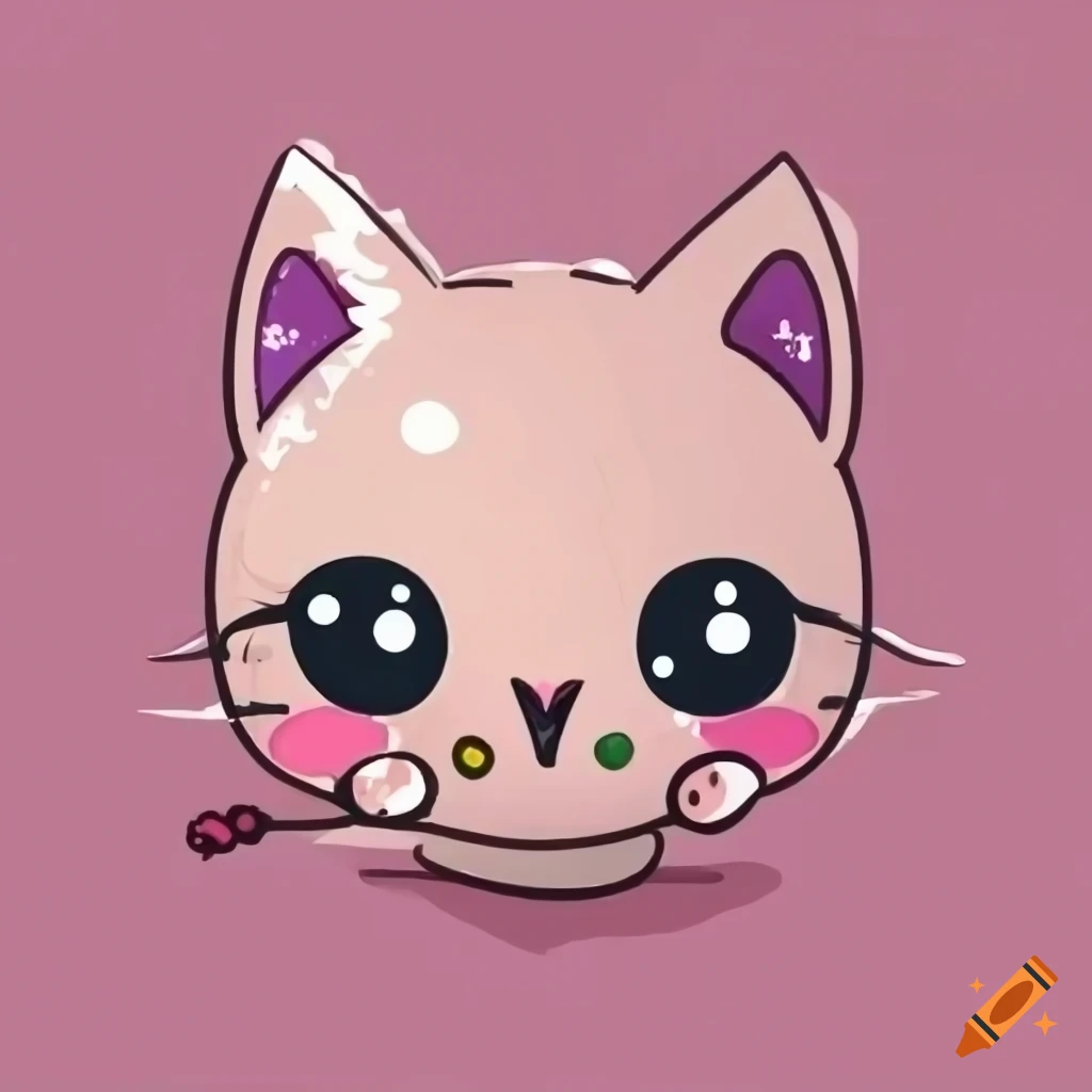 A logo in kawaii style with the text: swedish kitten on Craiyon