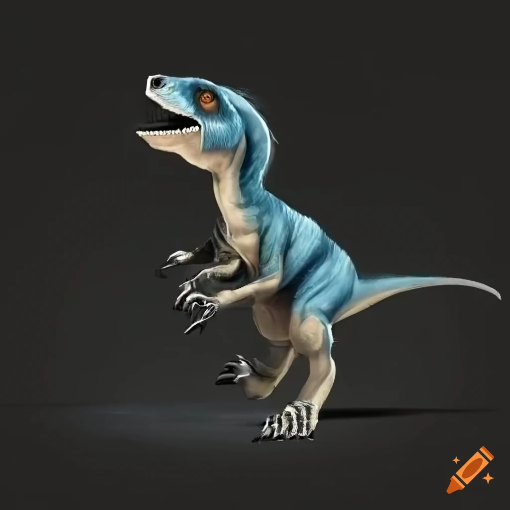 Fuzzy Raptor Fluffy velociraptor with feathers