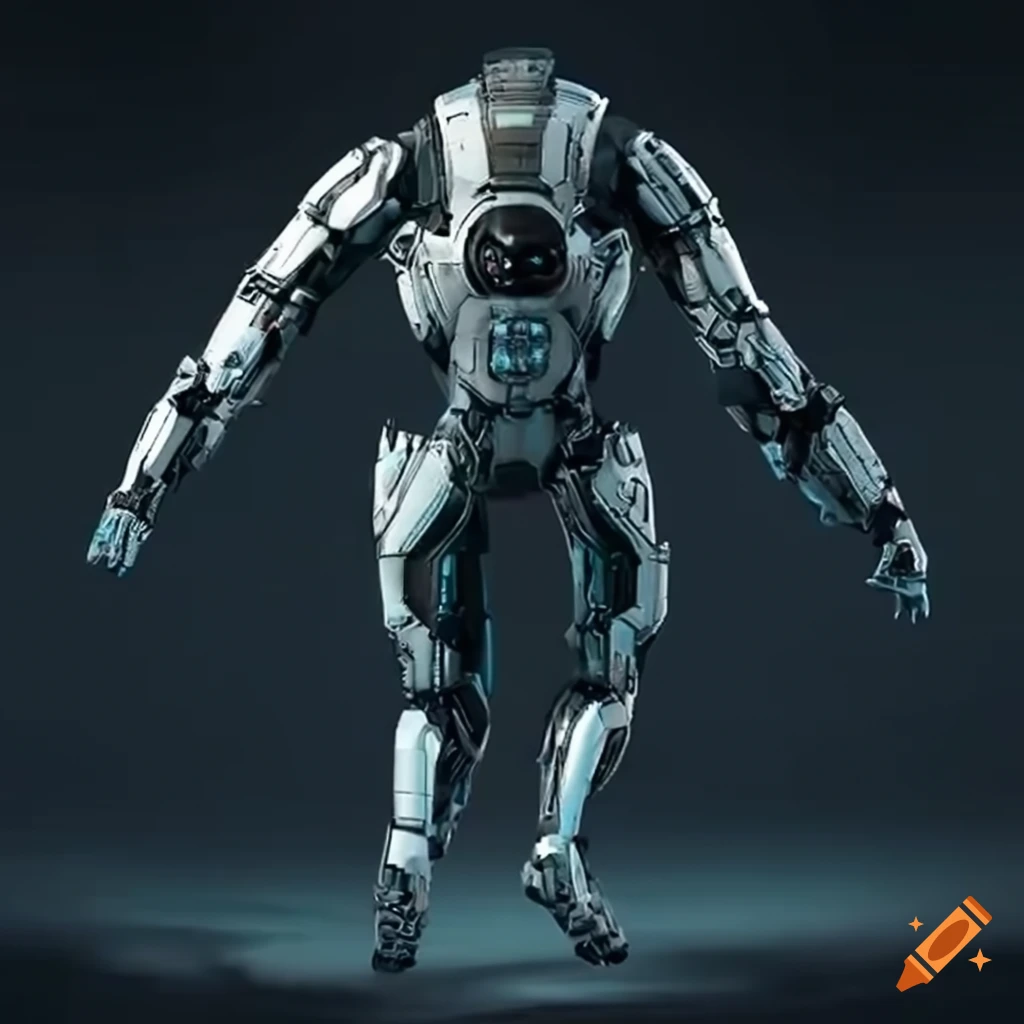 a futuristic exosuit with massive gripping hands