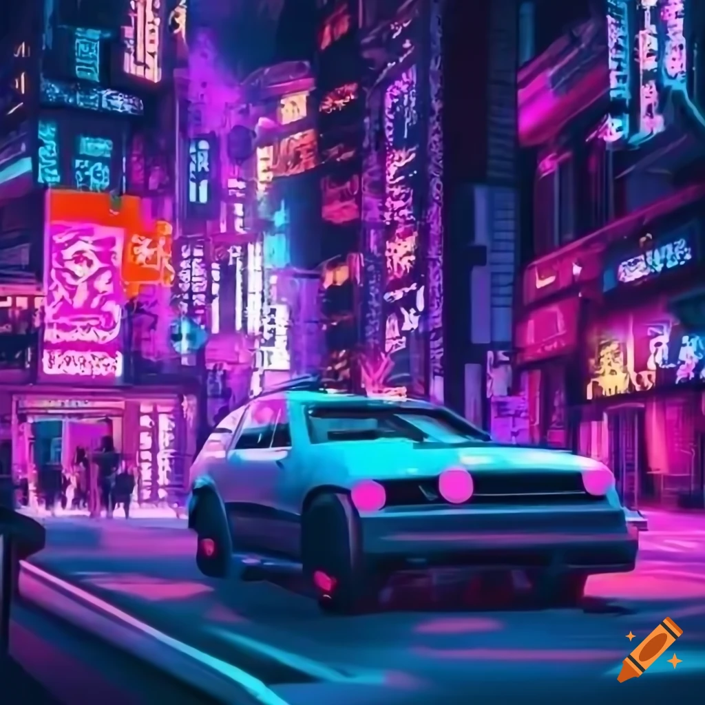 Cyberpunk Car iPhone Wallpaper 4K - iPhone Wallpapers