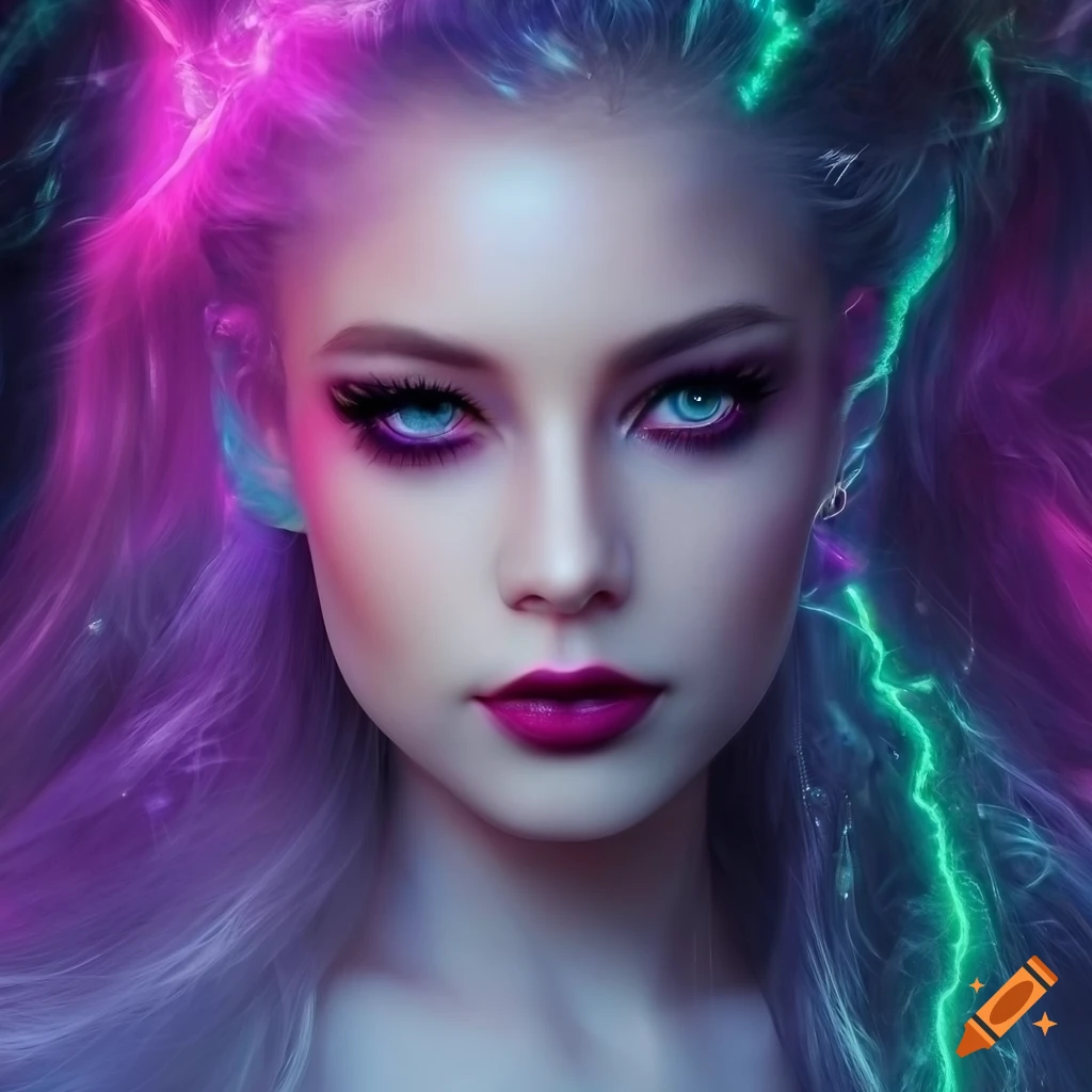 Insanely detailed insanely photorealistic portrait art of beautiful maiden, detailed makeup