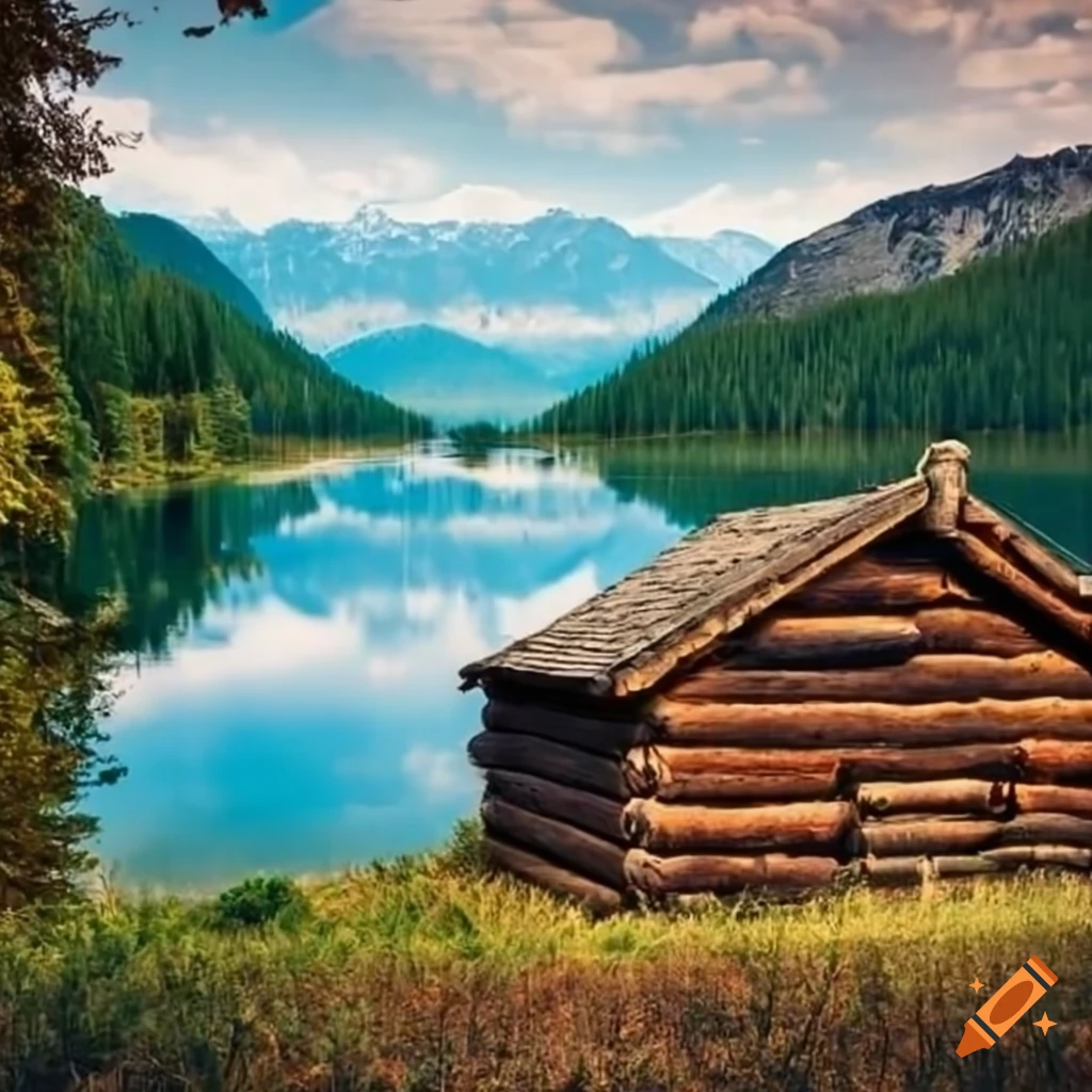 log cabin background