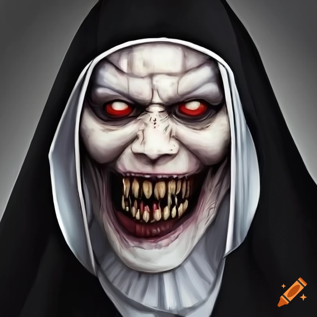 Evil Nun Stock Illustration - Download Image Now - Goth, Evil, Nun - iStock