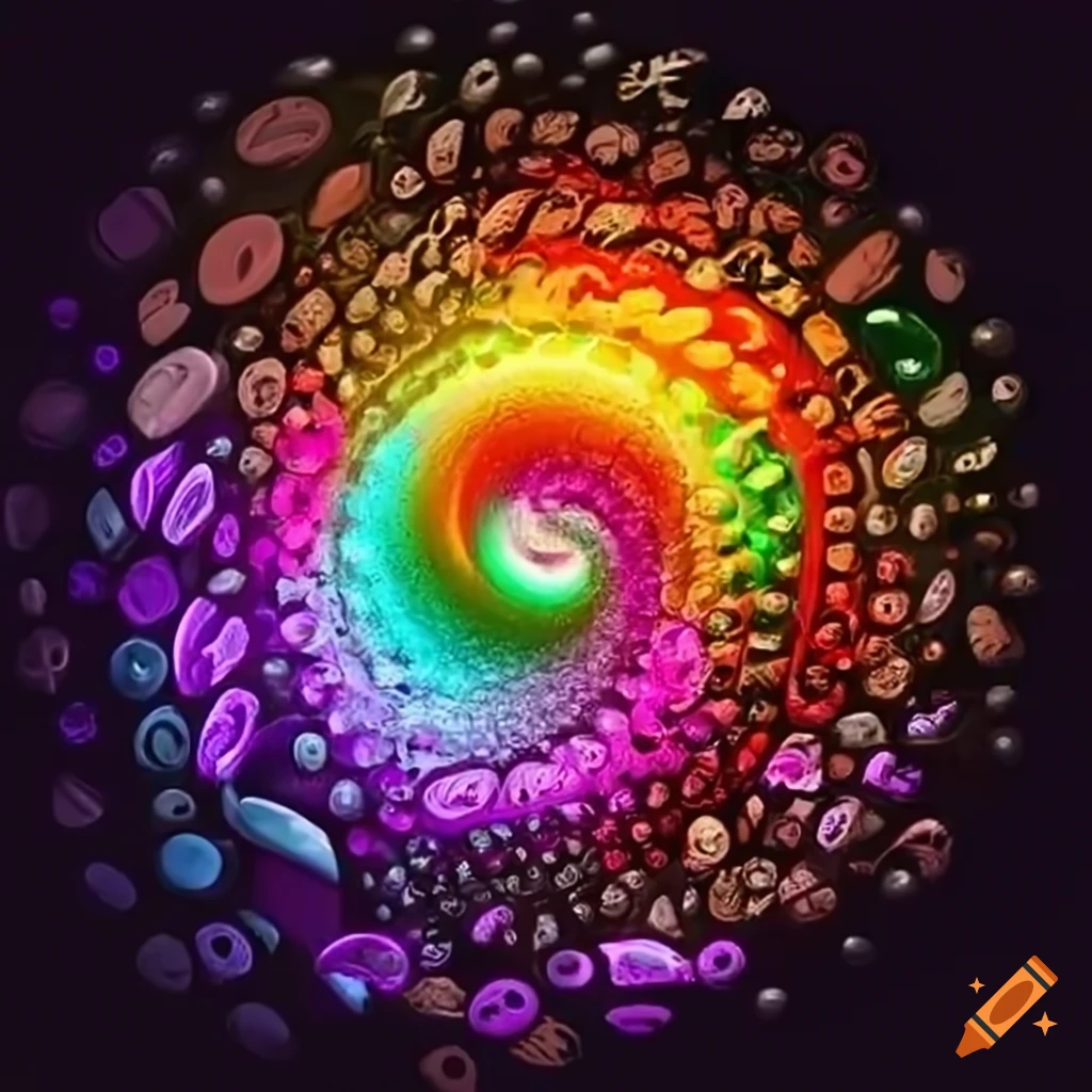Colorful Spiral Art Paint By Numbers - Paint By Numbers