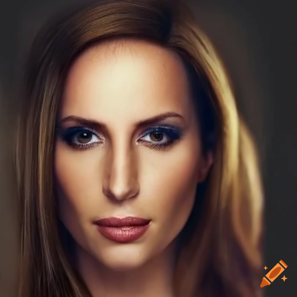 Ana kasparian closeup face glamour portrait