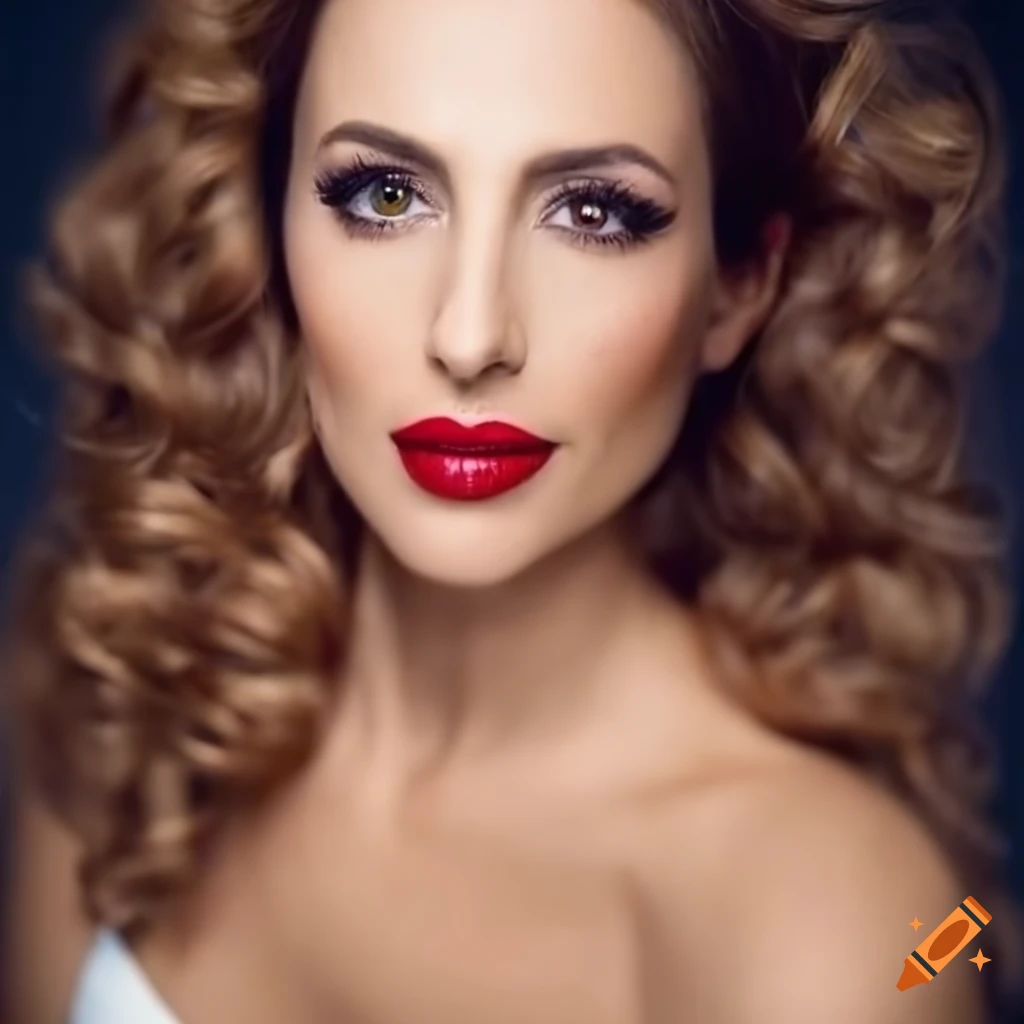 Ana Kasparian, closeup face, glamour portrait