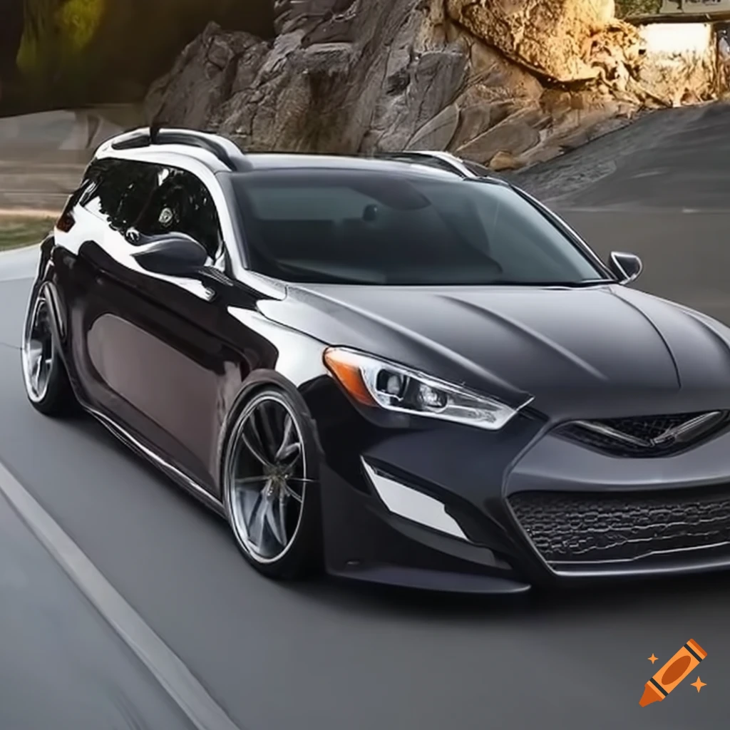 2016 genesis coupe converted into a sleek wagon on Craiyon