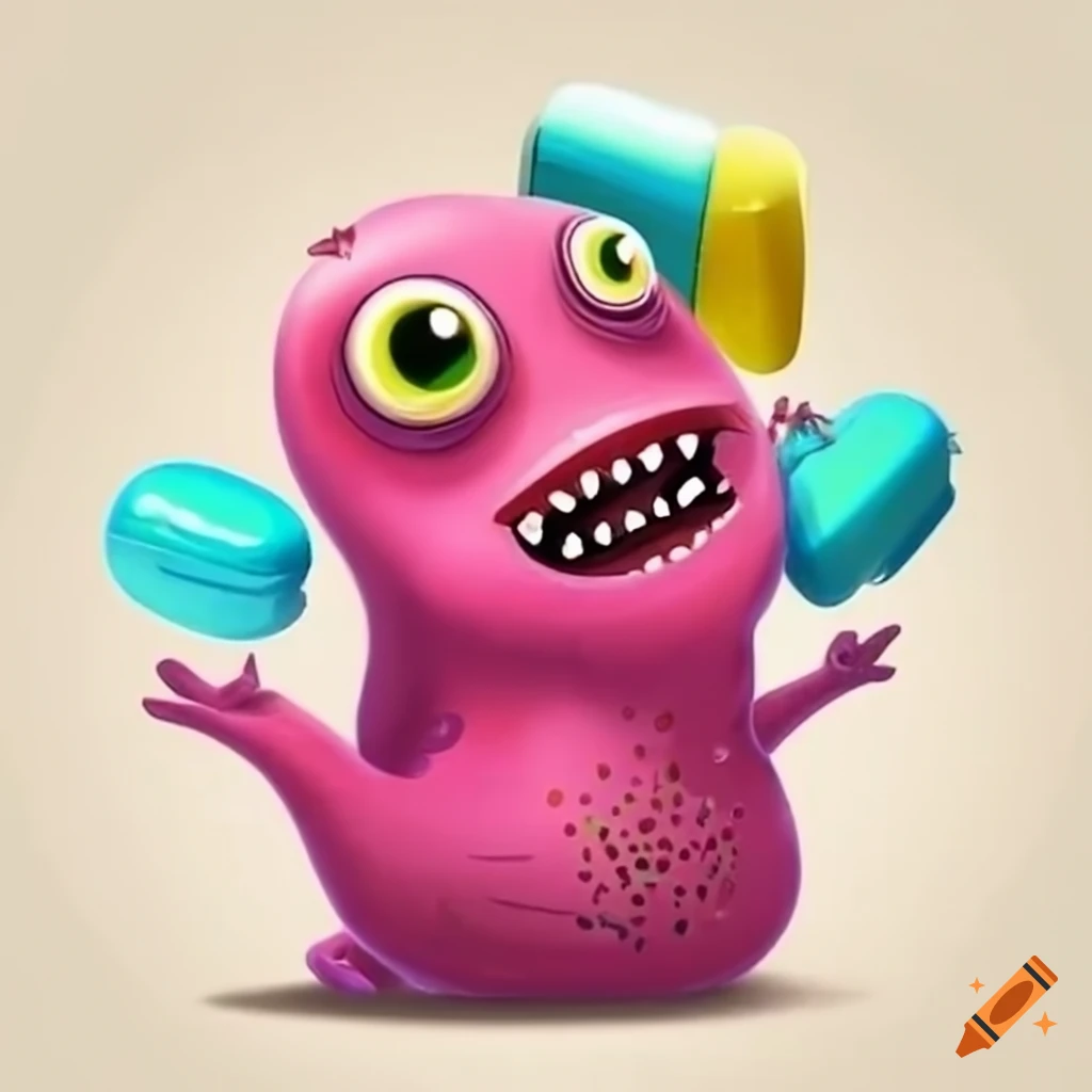 a-cute-monster-reminding-to-take-medication-for-mental-health