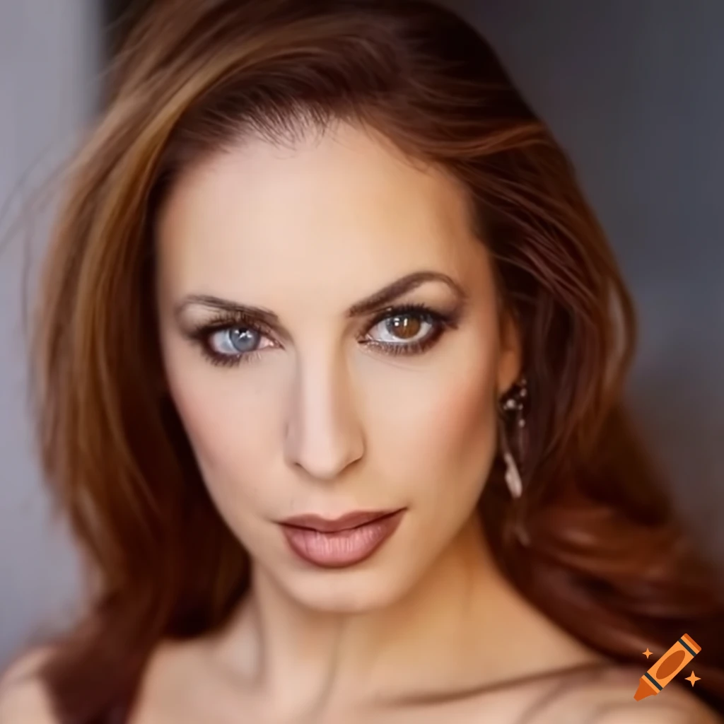 Ana kasparian closeup face glamour portrait