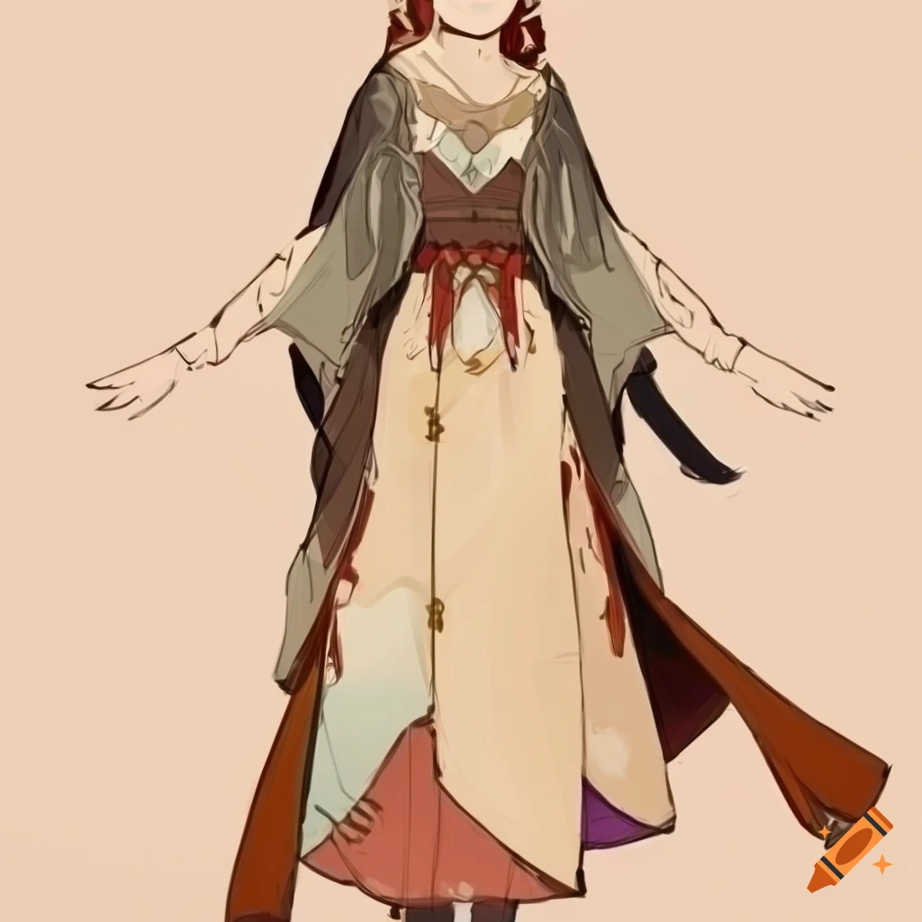Character design, female, genshin impact, art, desert clothes