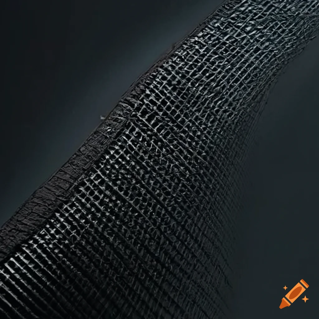 Smooth rubber roofing that is reinforced with abaca fiber mesh on Craiyon