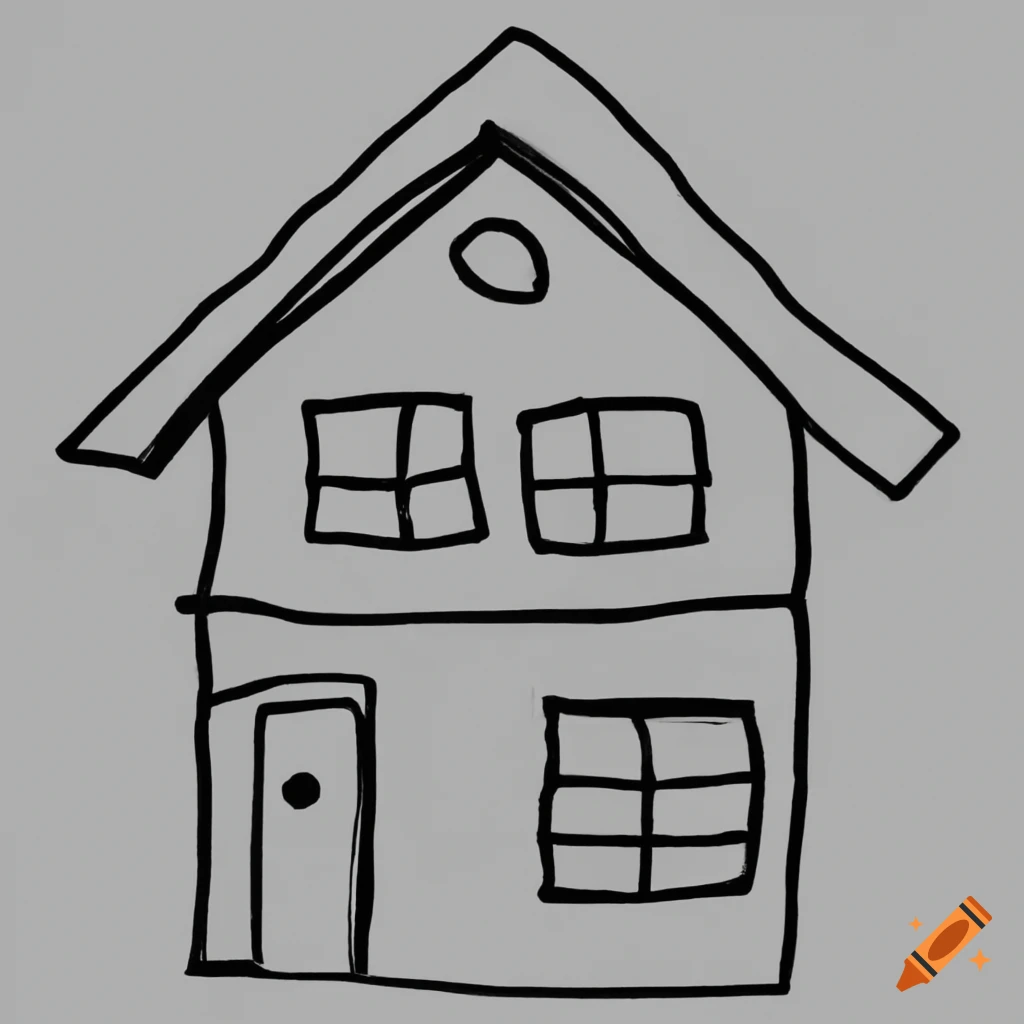 Simple House Drawing for Kids Step by Step Lesson - YouTube