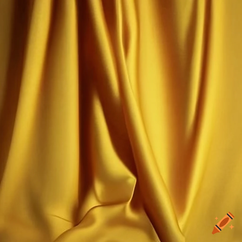 Yellow silk cloth on Craiyon