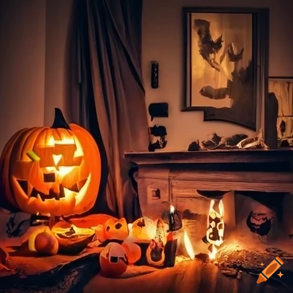 Cozy home with the most popular halloween decoration on Craiyon