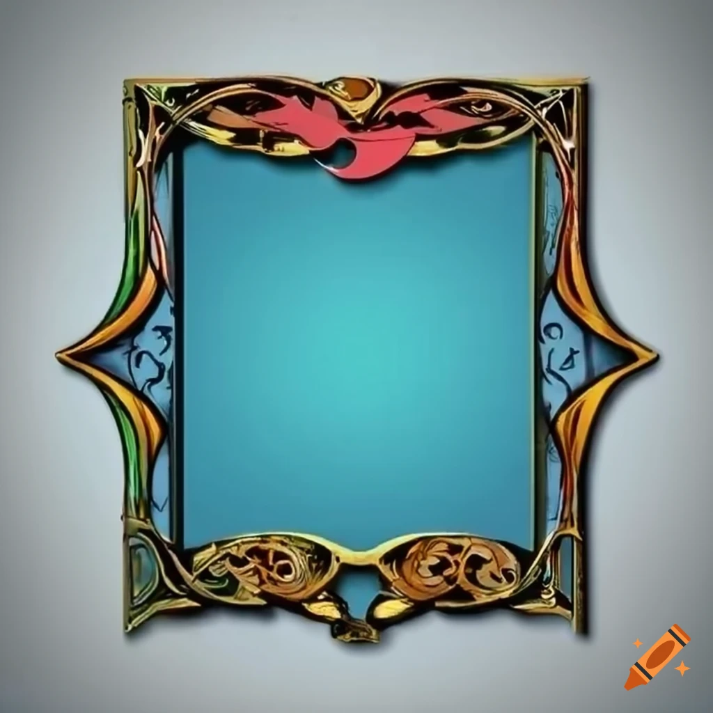 Beautiful art nouveau comic book frames with vibrant colors on Craiyon