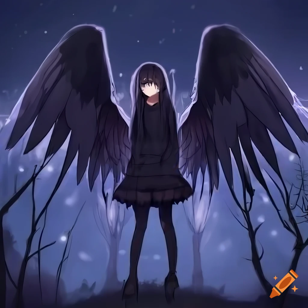 DreamShaper prompt: anime angel with white wings and a - PromptHero-demhanvico.com.vn