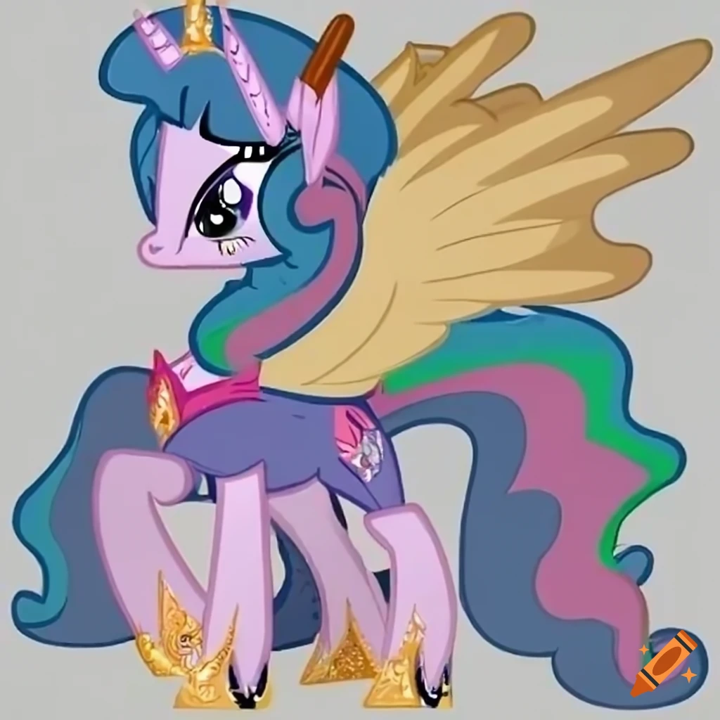 Pony princess celestia and twilight sparkle fusion on Craiyon
