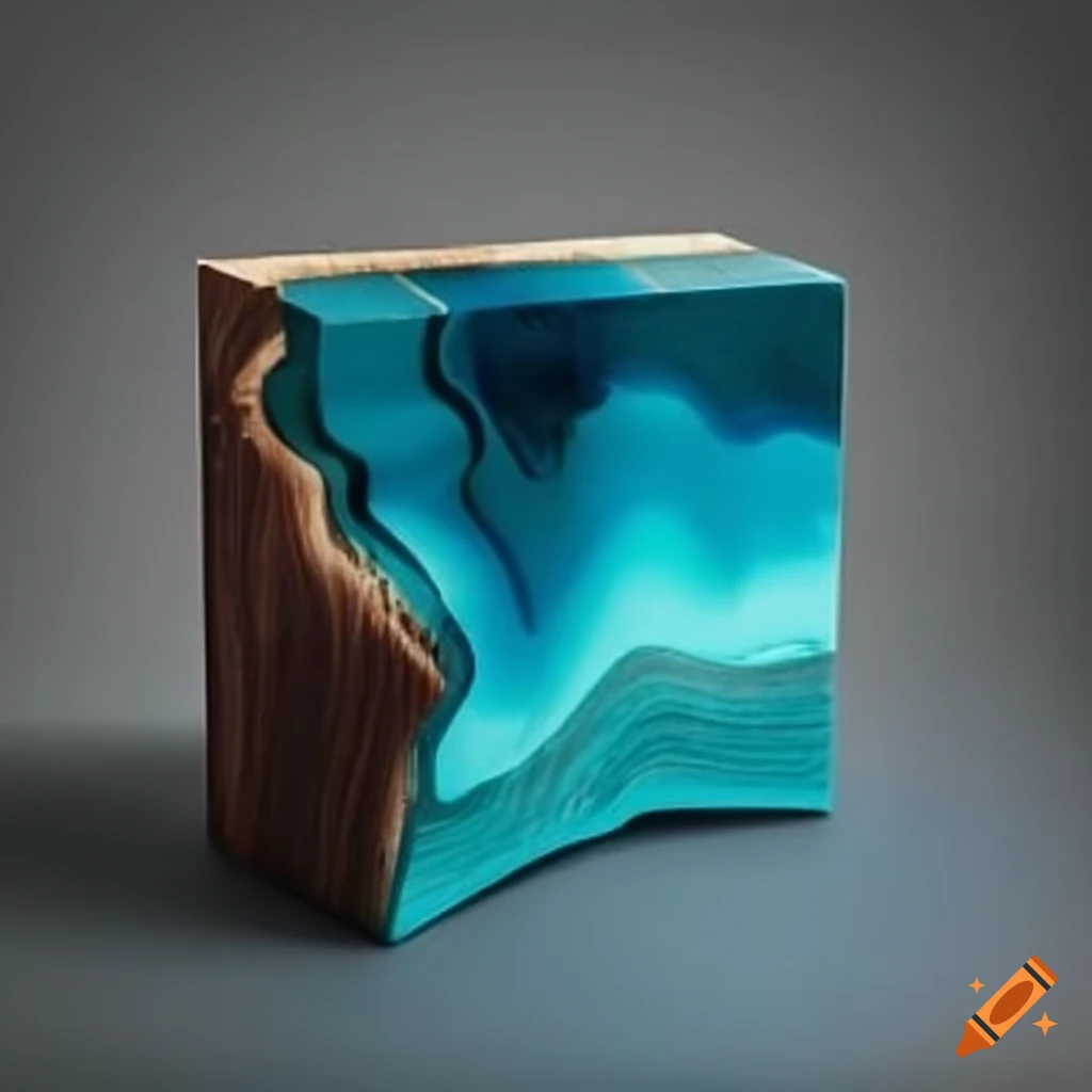 Woodworking, wood and epoxy resin