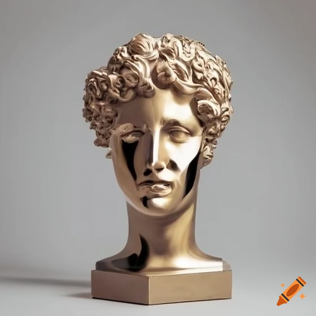 Classical sculpture with original poly chrome paint