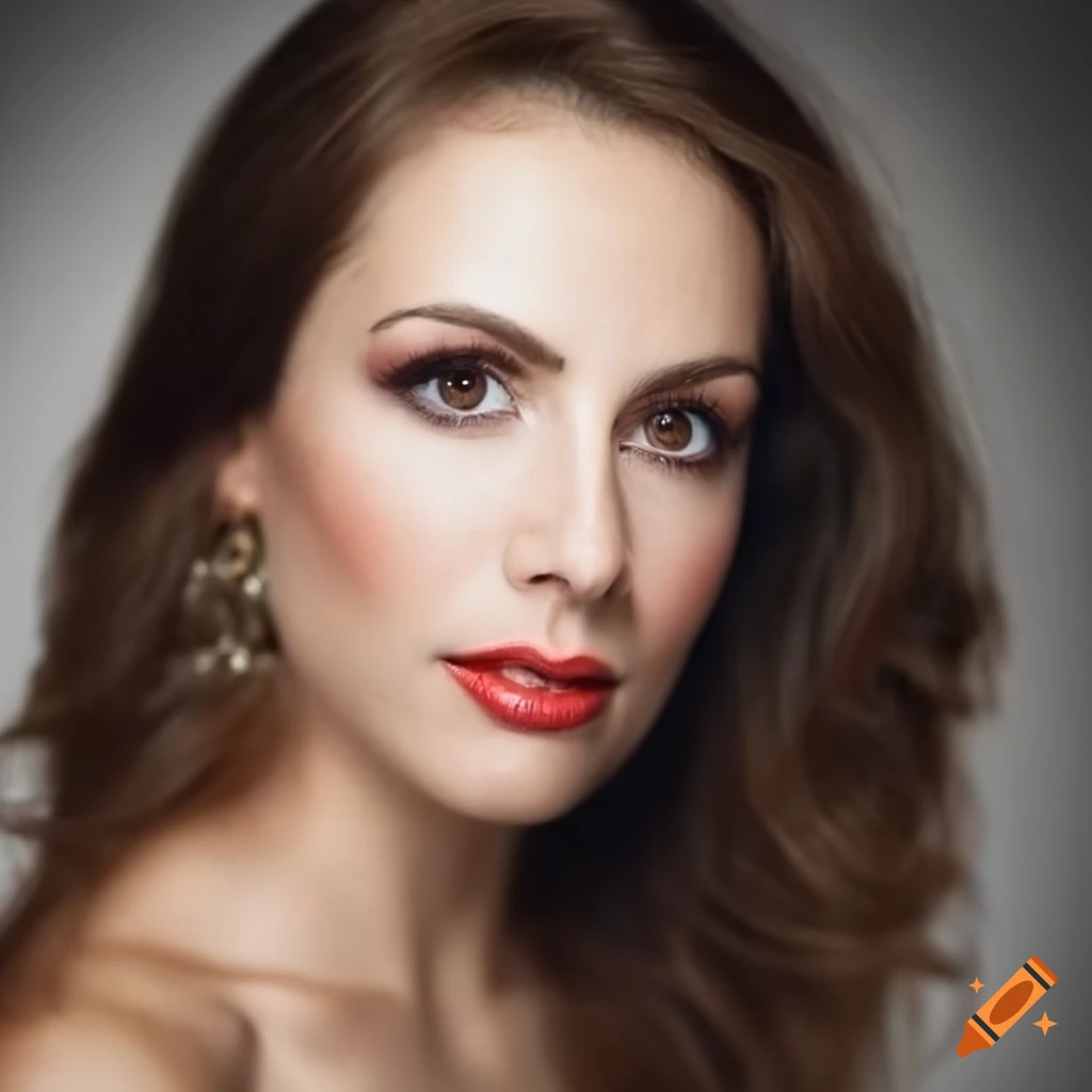 Ana kasparian closeup face glamour portrait