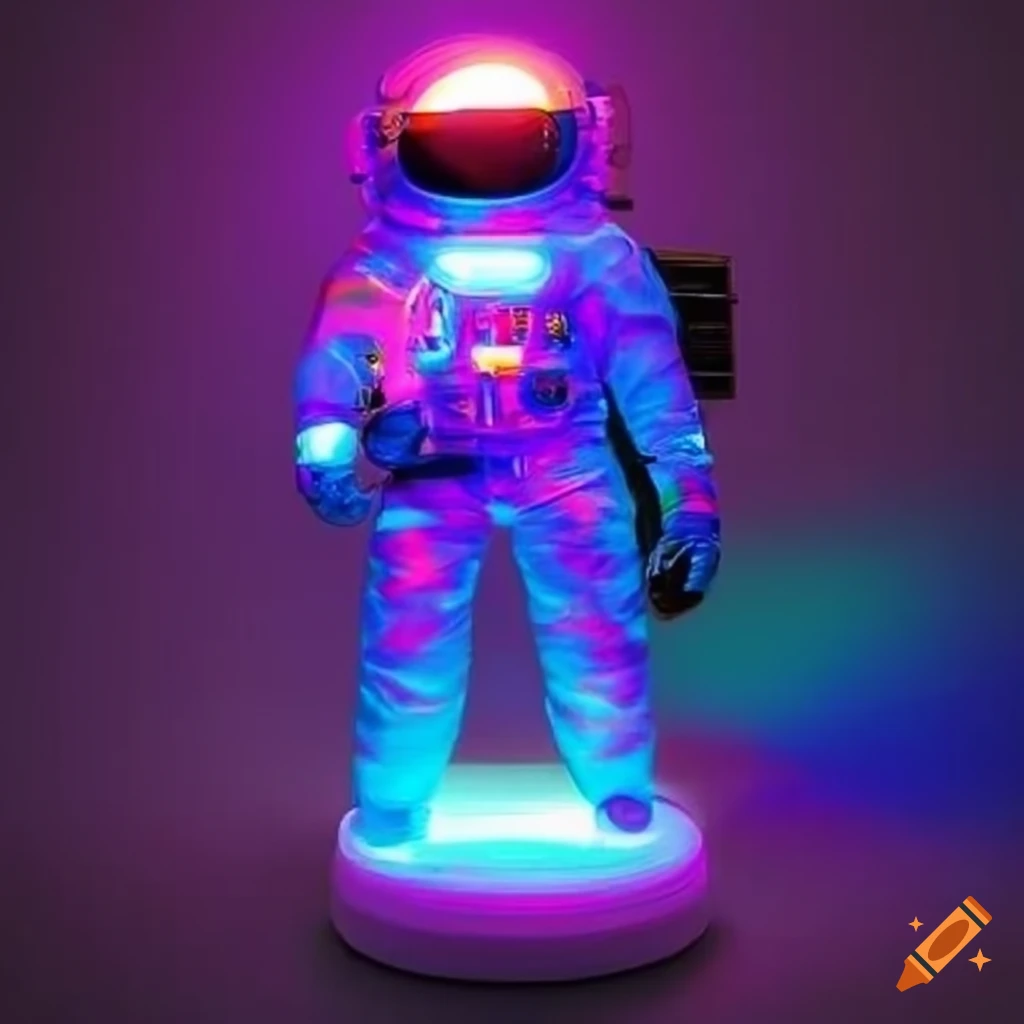 Projecteur lumière multicolore astronaute on Craiyon