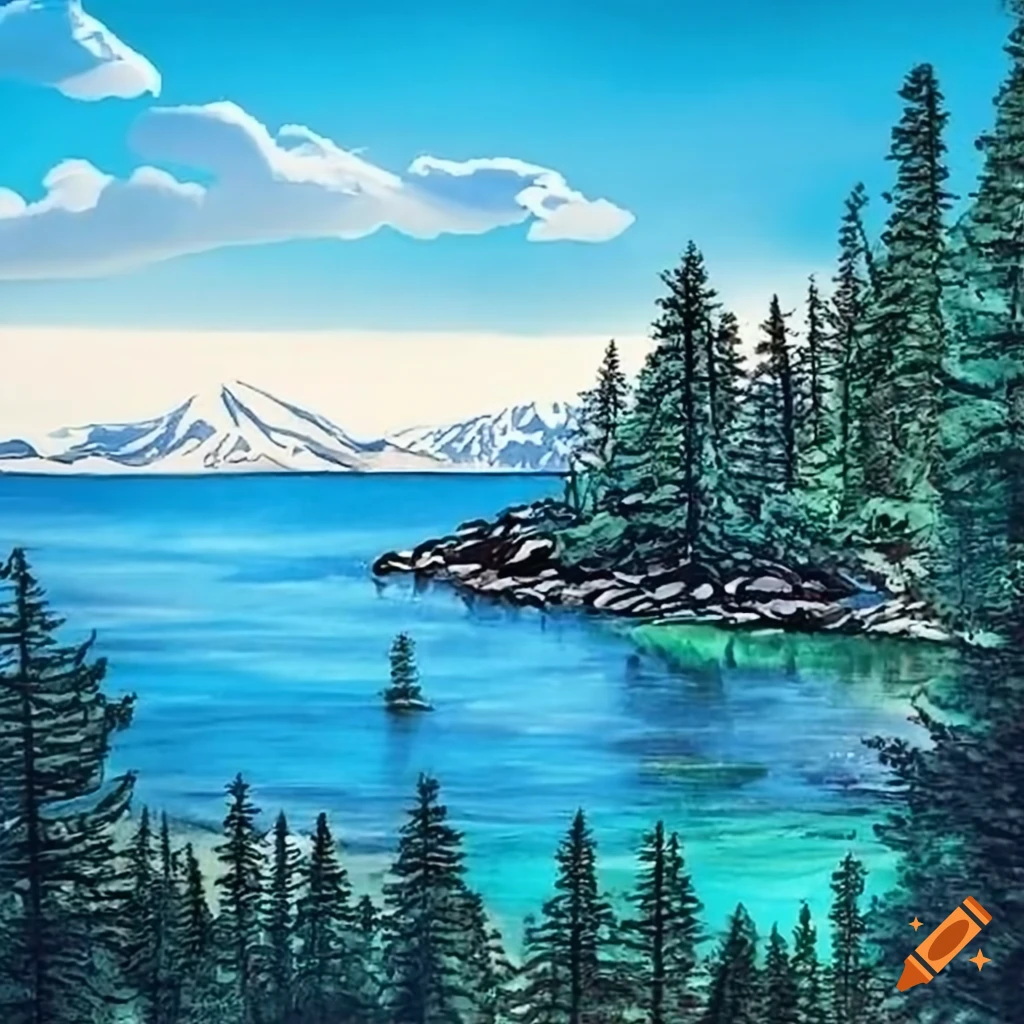 north-lake-tahoe-on-craiyon