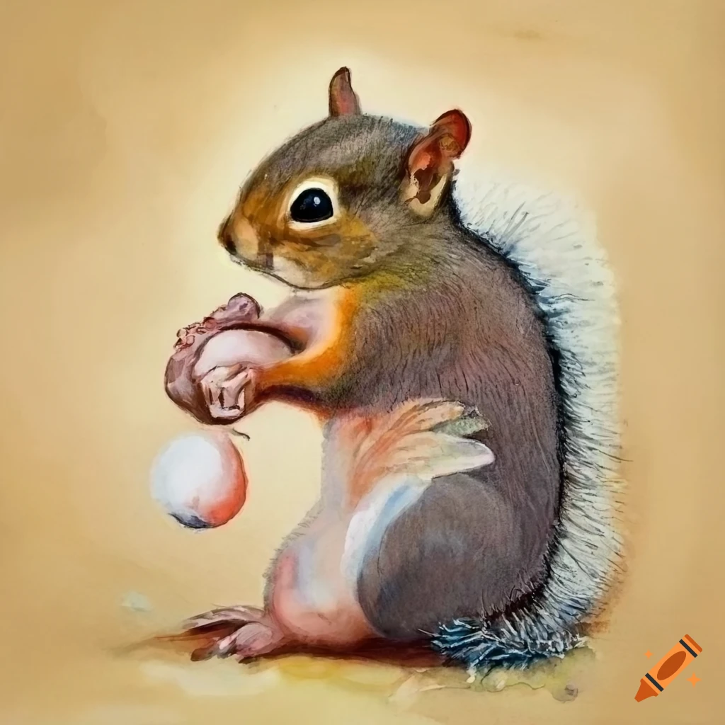 Drawing of Squirrel by Yasi - Drawize Gallery!