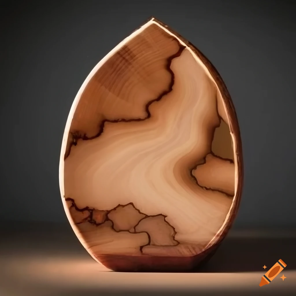 Woodworking, wood and epoxy resin on Craiyon