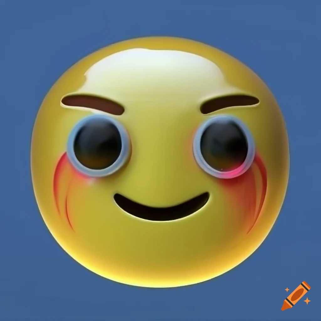 Emoji, cursed face, 3d